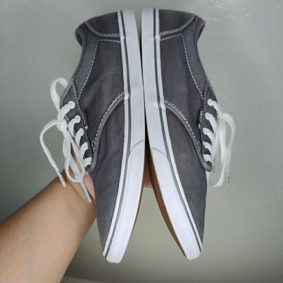 Vans Grey Canvas Skate Sneakers - Picture 10 of 13